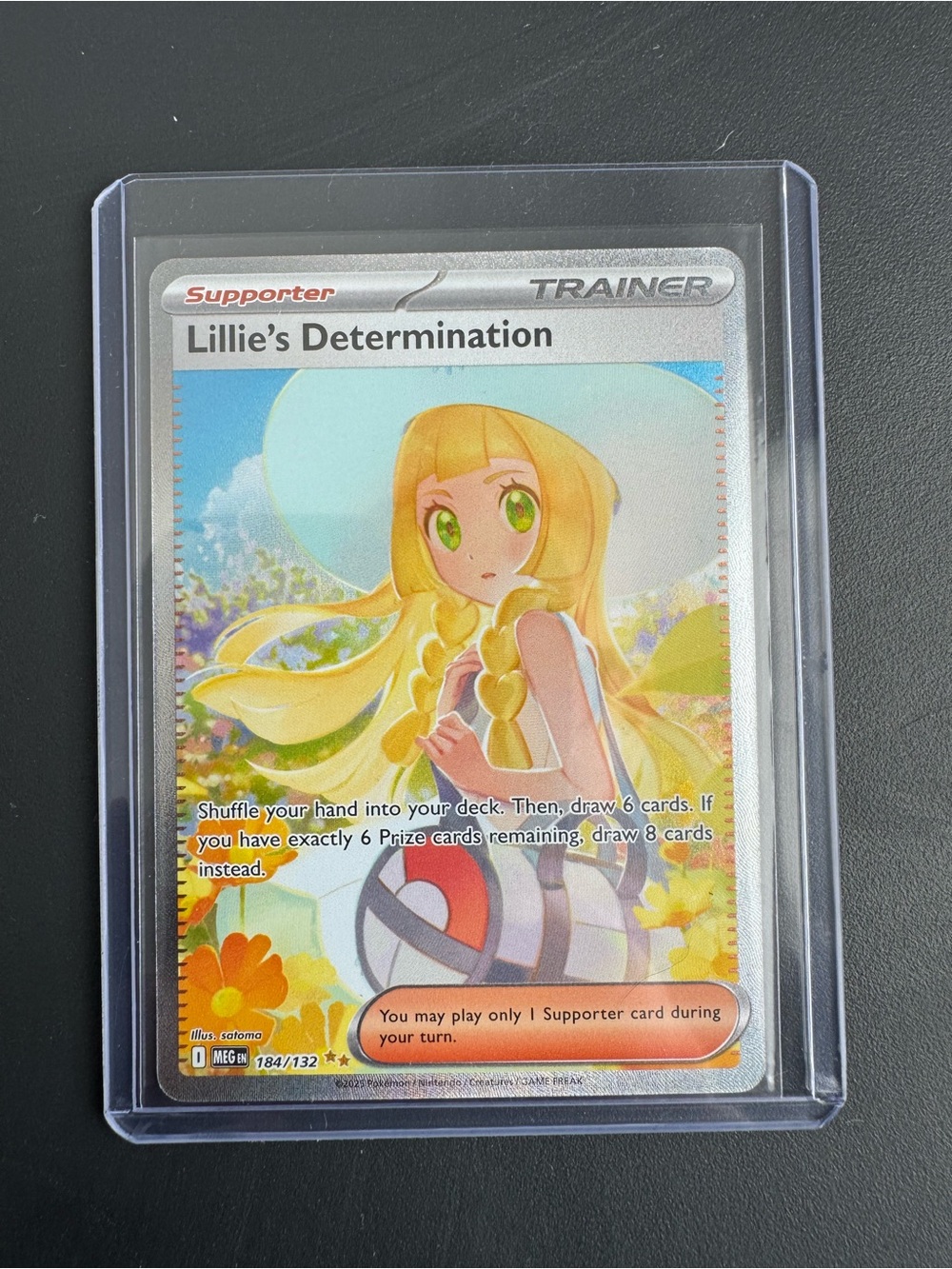 Lillie's Determination Trainer Supporter Card 184/132